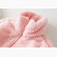 Coral Fleece Plush Jacket Women's Autumn and Winter Fleece Warm Loose Jacket Solid Color Stand Collar Zipper Jacket