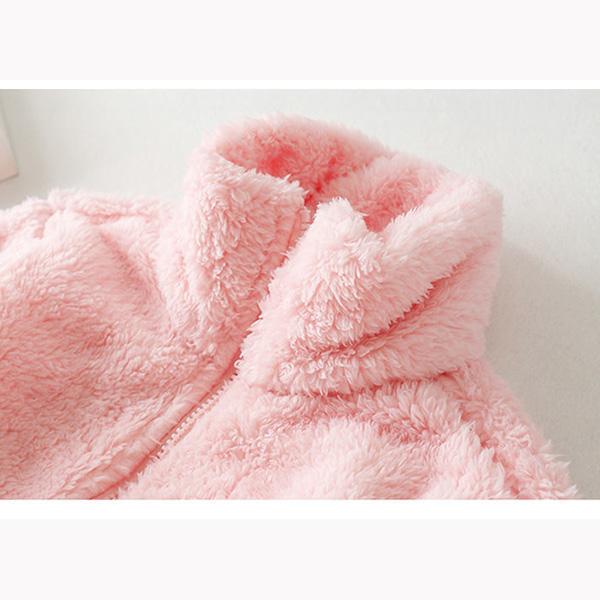 Coral Fleece Plush Jacket Women's Autumn and Winter Fleece Warm Loose Jacket Solid Color Stand Collar Zipper Jacket