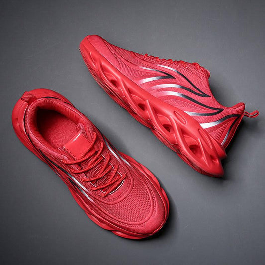 Black Blade Shoes for Men Antiskid Damping Men Athletic Training Run Sneakers Breathable Runing