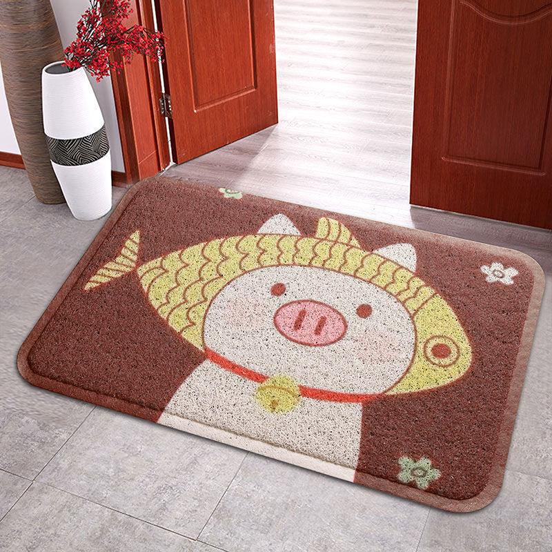 Thick Wire Rod Floor Door Pad Entry Household Foot Pad Door Door Home Door To Bathroom Can Cut PVC