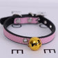 Pet Dog Bell Collar Cat Collar Classic PU Leather Solid Bell Necklace Accessories Small Dog Teddy Puppy Kitten Collar Adjustable Size Collar Neckwear