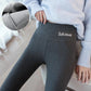 Winter Leggings Sanded Plush Thin Velvet Women's Outer Wear High Waist Plus Velvet Thick Black Large Size One-piece Warm Pants