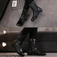 Fall Men's High Top Martin Leather Boots Teen Fashion Inner Height Increase Boots Korean Style Trendy Men's Military Boots