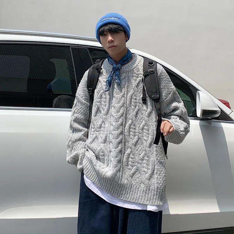 Autumn and Winter Sweater Men's Round Neck Pullover Warm and Comfortable Sweater Men and Women