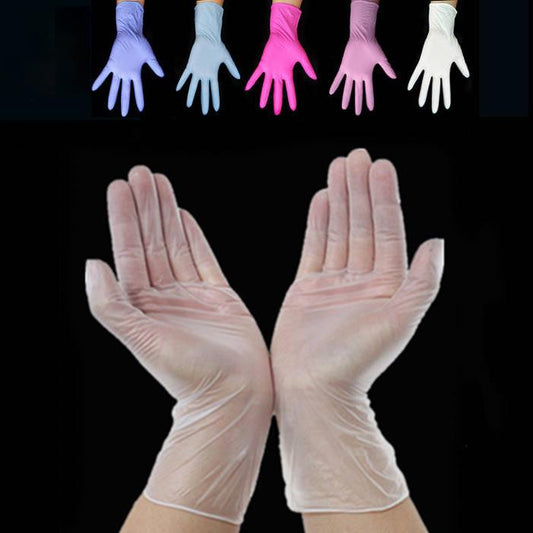 100Pcs/Lot Food Grade Transparent Disposable Gloves Vinyl Gloves for Housework Cleaning Kitchen