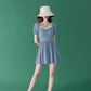 Swimsuit Women Cover Belly Slim Cute One-piece Skirt Swimsuit A-line Skirt Ladies Sweet One-piece Skirt Swimsuit