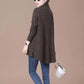 Autumn and Winter High Neck Casual Sweater All-match Knitted Long-sleeved Top Sweater Loose Solid Color Female Jacket