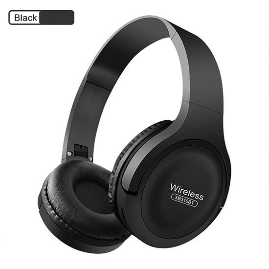 Wireless Noise Cancelling Bluetooth 5.0 Headphones Handsfree Foldable Headset built-in Mic for Calls