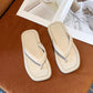 Flat-bottomed Non-slip Sandals and Slippers Women's Summer Outer Wear Flip-flops Simple Style Clip-on Beach Shoes Women