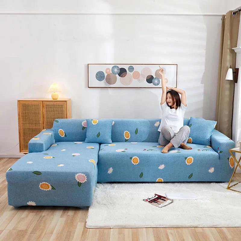 1/2/3/4 Seat Sofa Cover Cushions Washable Stretch Sofa Cover All-inclusive Universal Cover Modular Sofa Cover