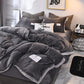 Winter Four-piece Set Double-sided Velvet Thick Short Plush Bed Linen Quilt Cover Coral Velvet 4-piece Set