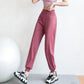 Sweatpants Women's Loose Trousers Buckle Pants Summer Running Fitness Pants Quick-drying Large Size High Waist Yoga Pants Casual Pants