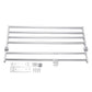 Double-layer Bathroom Towel Rack Wall-mounted Bar Rack Shelf with Hooks Bathroom Railings Do Not Need To Be Punched