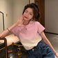 Ladies Short Sleeve T-Shirt Half Sleeve Top Summer Student Loose Large Size Women's Bottoming Shirt
