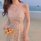 Floral Sling Dress Female Spring Summer Casual V-neck Sleeveless Mid-length Casual  Comfortable