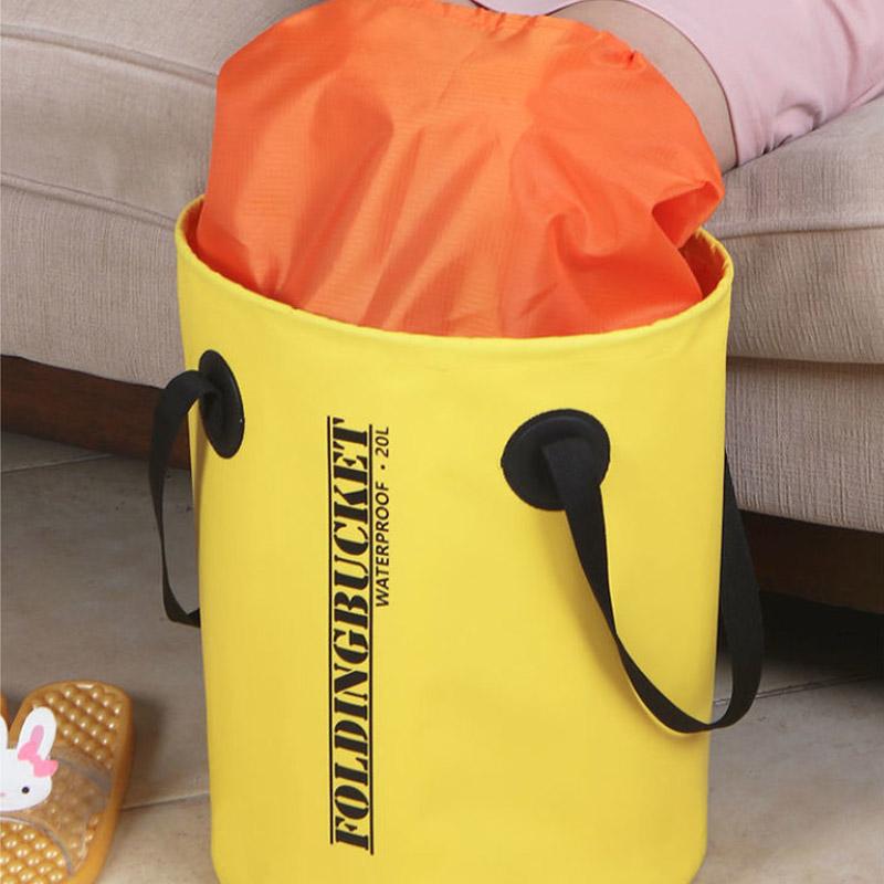 Portable Foot Soaking Bag Washbasin Outdoor Foldable Travel Artifact Heat Preservation Dormitory Foot Washing Bucket Over Calf Heightening