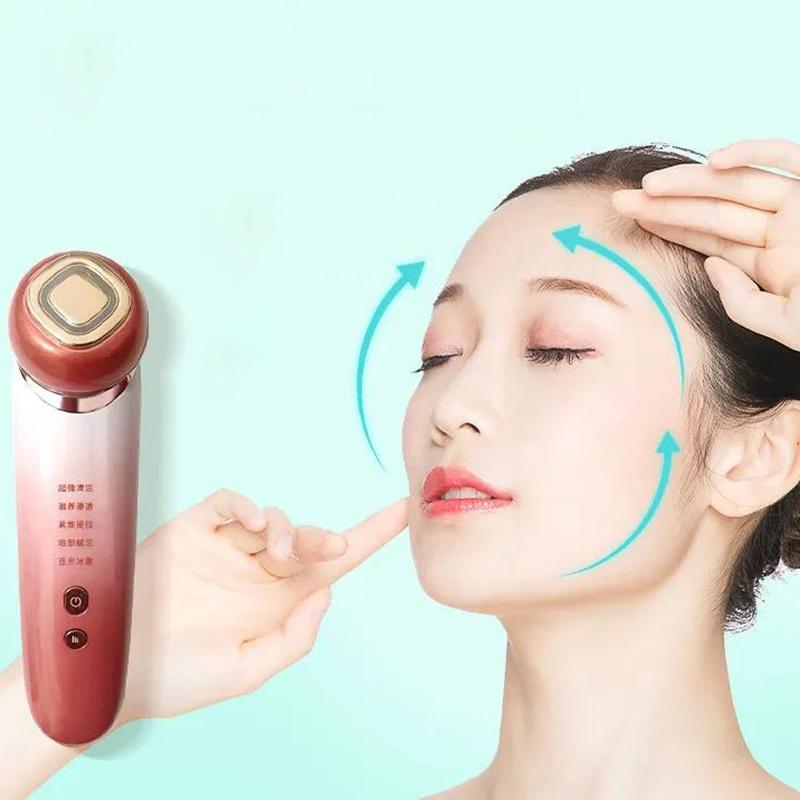 Beauty Instrument Micro-current Facial Lift Import Ice Compress Hot-compress Face Washing Machine Multifunctional Household Face