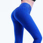 Women's Seamless Panties Bubble High Waist Jacquard Yoga Pants Peach Hip Sports Tight Pants Gym Running Jogging Bodybuilding Leggings