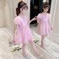 Children's Clothes Princess Dress Girls Muyun Yarn Dress Western Style Children's Puff Sleeve Skirt Summer