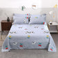 Single Bed Sheet Double Bed Single and Two Pillowcases Skin-friendly Sanded Bed Sheet Four Seasons General Washing Cotton Cloth Good Air Permeability