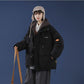 Winter Plus Velvet Thick Hooded Padded Jacket Women Loose Fake Two-piece Padded Jacket Lazy Wind Padded Jacket Winter Thick Warm Jacket