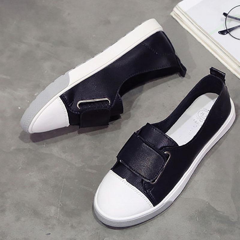 Real Soft Leather White Shoes Women Spring and Summer Breathable Fashion All-match Flat Casual White Shoes Women Shoes
