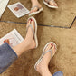 Flip-flops Female Summer Wear Korean Fashion All-match Sandals and Slippers Rhinestone Personalized Flip-flops Non-slip Beach Shoes