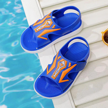 Boy's Summer Sandals Soft Sole Wear-resistant Outdoor Light Sandals Big Boys Anti-slip Flat Casual Cool Shoes