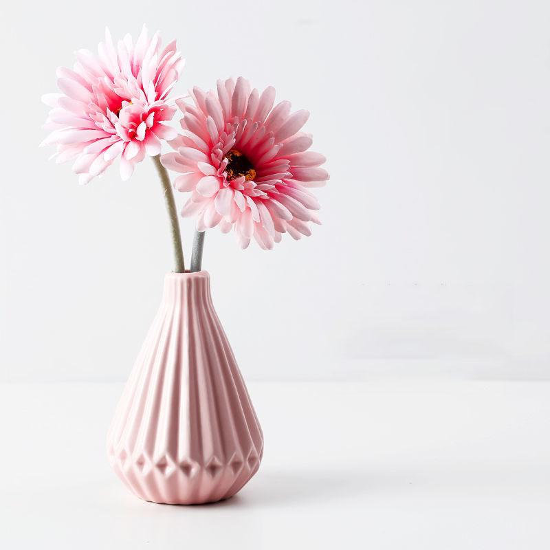 Include Vase Fake Flower Decoration Living Room Simulation Flower Furnishing Room Bouquet Flower Arrangement Vase Bedroom Room Flower Nordic