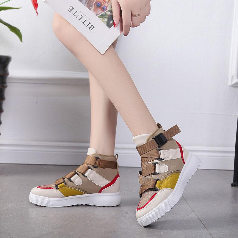 High-top Shoes Female Autumn Winter Martin Boots Harajuku Style All-match Sport Shoes Casual Shoes