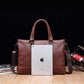Business Briefcase Men Fashion Multi-pocket PU Leather Zipper Waterproof Handbag Travel Computer Bag