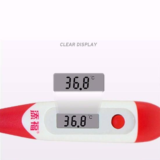LCD Digital Electronic Oral Thermometer Portable Home Adult Baby Soft Head Temperature Measure Tool