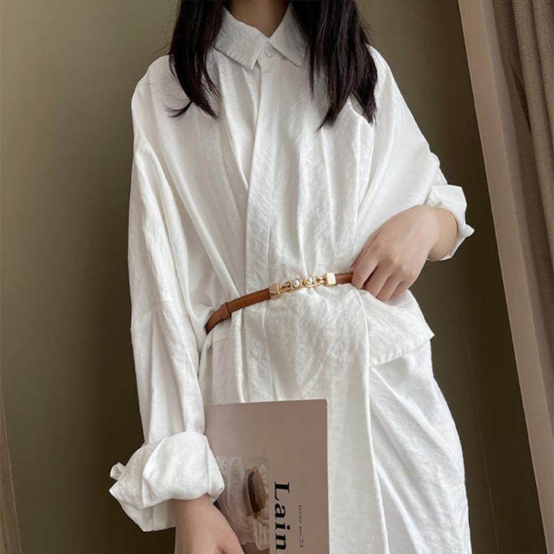 Belt Women's Fine Decoration with Skirt Waist Seal Waist All-match Pearl Shirt Suit Temperament Small Belt