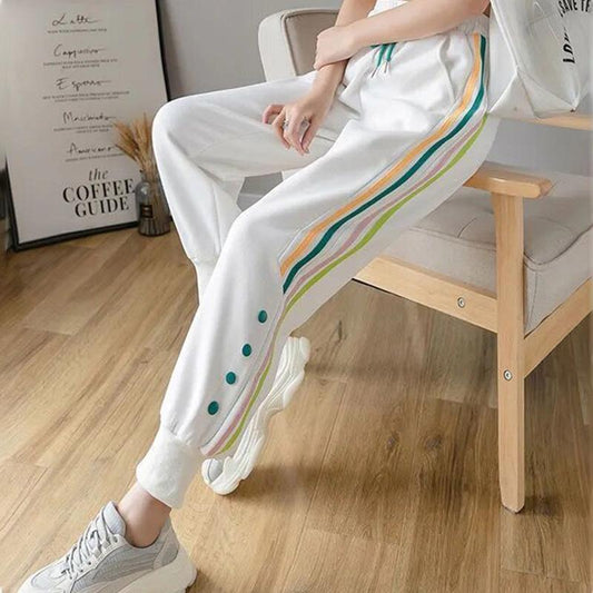 Spring and Summer Girls Casual Thin Sweatpants Loose Fashion Is Thin and Waisted All-match Harlan Pants Trend