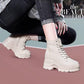 Women Winter Snow Boots  High-top Shoes Casual Woman Waterproof Warm Leather Ankle Boots Female High Quality Plush Inner Martin Boots
