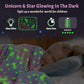 Glow In The Dark Throw Blanket Unicorn Blanket for Kids Unicorn Moon Blankets Super Cozy Plush Soft Fleece Blanket for Girls Boys Birthday Gifts