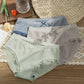 3pc Women's Panties Graphene Cotton Antibacterial File No Trace Middle Waist Sweet Student Girl