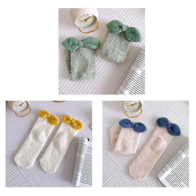 Autumn and Winter Mink Velvet Socks Plus Velvet Thick Warm Floor Socks Women's Coral Velvet Home Sleep Socks