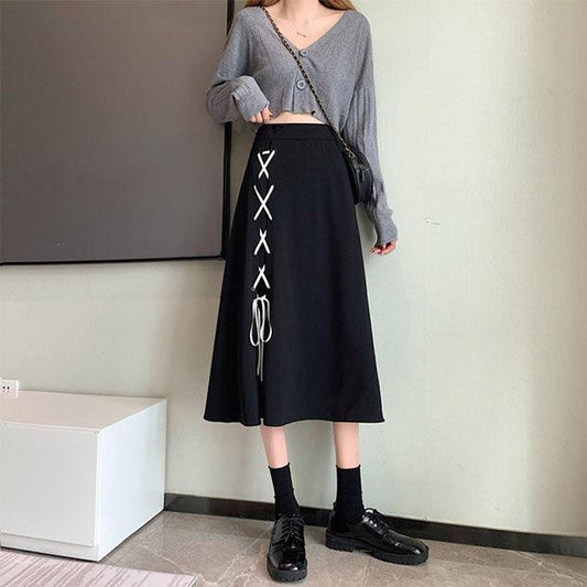 Plus Size Women's Skirts Mid-Length Wear Spring and Autumn Women's Bottoms