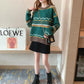 Autumn and Winter Casual Short Sweater Loose Retro Pullover Sweater Thick Knitted Women Sweater