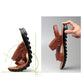 Summer Men's Sandals Leather Beach Shoes Non-slip Soft Leather Hand-stitched Sandals and Slippers