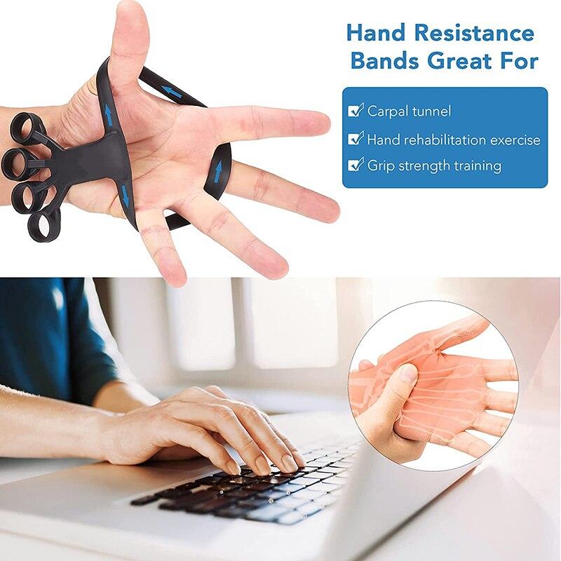 Silicone Grip Device Finger Exercise Stretcher Arthritis Hand Grip Trainer Strengthen Training