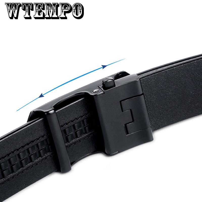 Fashion Brand Leather Belt Business Trouser Strap Pant Homme Automatic Buckle Men Belts