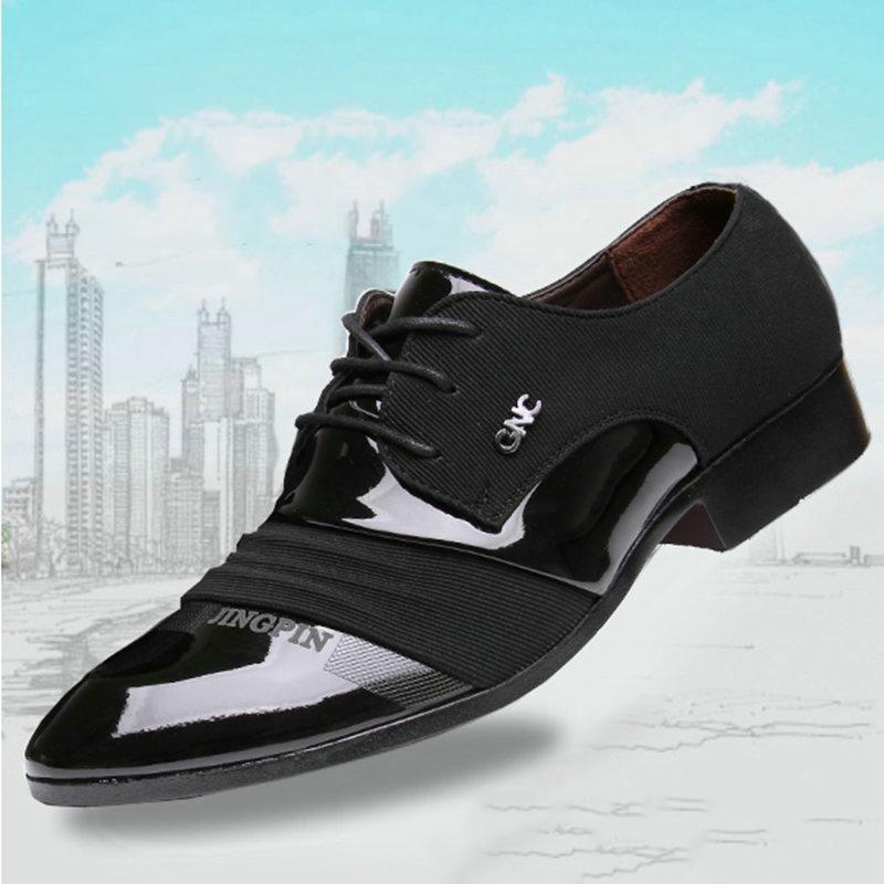 Men Dress Shoes Plus Size Men Business Flat Shoes Breathable Low Top Men Formal Office Shoes