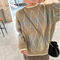 Round Neck Autumn and Winter Sweater French Loose Bottoming Shirt Young Women Fashion Simple Jacket
