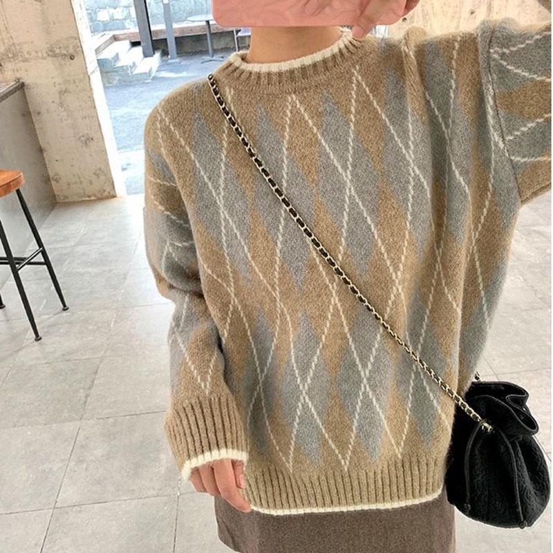 Round Neck Autumn and Winter Sweater French Loose Bottoming Shirt Young Women Fashion Simple Jacket