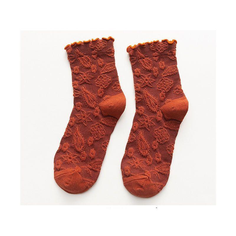 Women's Socks Fashion Print Cartoon Pattern Socks Winter Thick Warm Pile Pile Socks