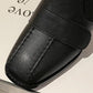 Women's Thick-heeled Autumn Short Boots Women's Mid-heel Socks Boots British Short Martin Boots Soft Leather Comfortable