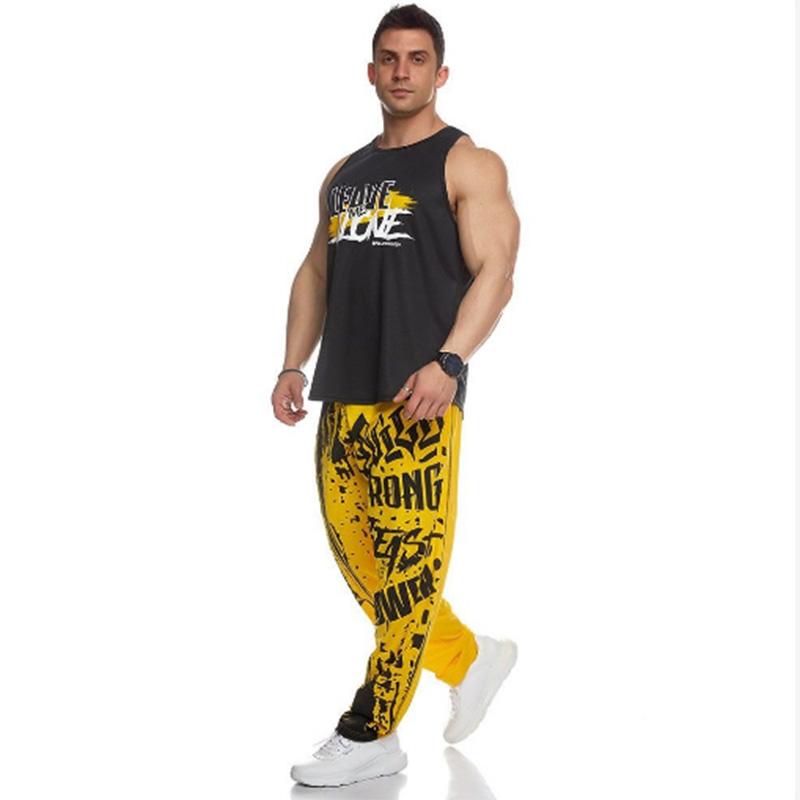 Summer Sports Trousers Men's Quick-drying Mesh Breathable Basketball Fitness Running Stretch Tide Brand Muscle Plus Size Pants