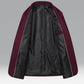 Autumn and Winter Men's Jacket Business Casual Thickened Plus Velvet Warm Loose Jacket Men